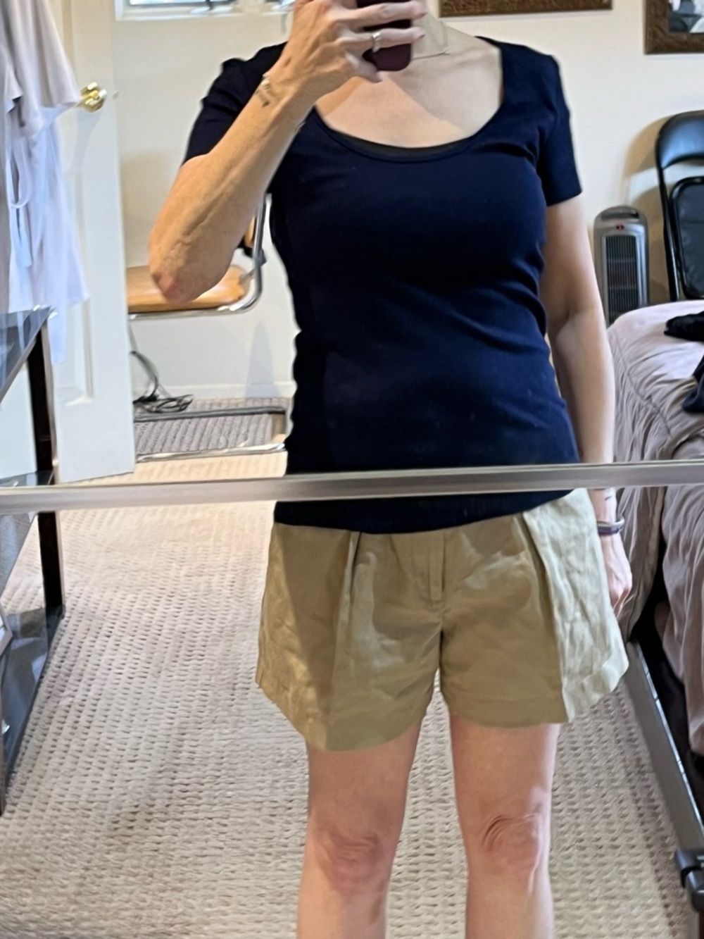 Ralph Lauren Scoop Neck Short Sleeve Blouse.